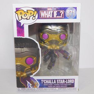 Funko Pop Marvel WHAT IF...? T'challa star-lord 871 Vinyl Figure